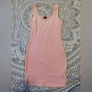 Faux velvet mini dress